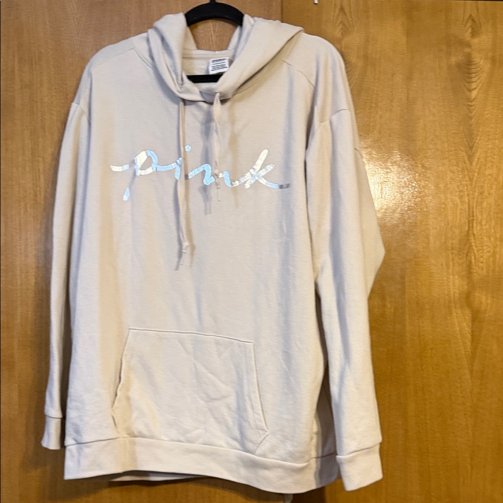 PINK Victoria's Secret Cream Hoodie